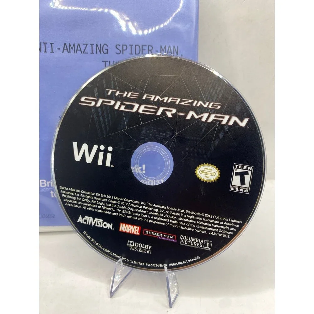 The Amazing Spider-Man (Nintendo Wii, 2012) DISC ONLY Tested and Working Marvel